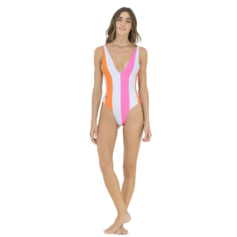 Maaji Polo Stripes Brooke egyrészes fürdőruha